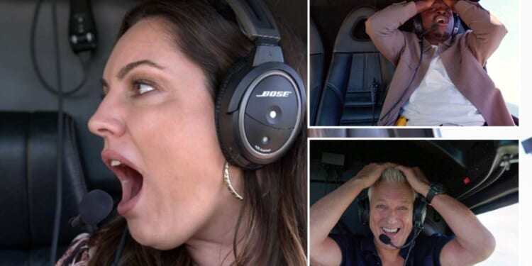 I'm A Celebrity fans call out 'fake scenes' as stars including Kelly Brook and Aitch are 'surprised' with skydive