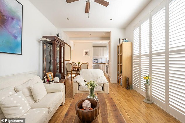 By contrast, for just under the price of a 23-bedroom Georgian manor in Wales, house hunters can snap up a two bedroom flat in Hackney