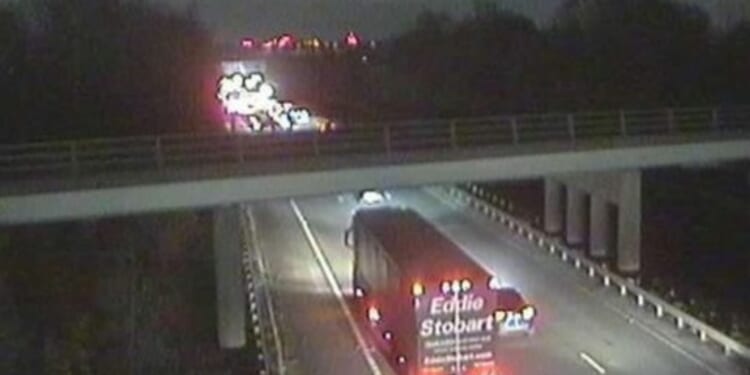 Major motorway shut in both directions after crash as emergency services rush to scene