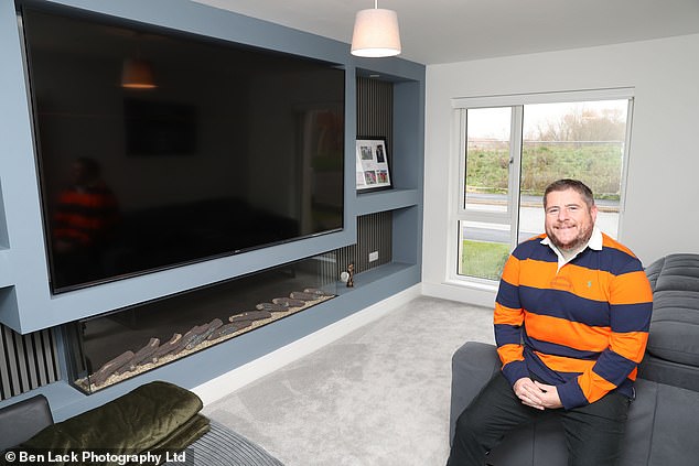 Pride of place in his home is a 100-inch television, brought with his lottery winnings, on which he watches his beloved team