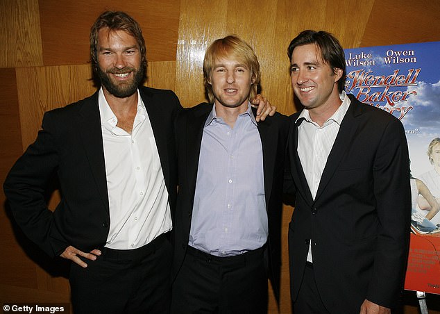 Many fans were shocked to learn that Luke and Owen Wilson are siblings. But several will be unaware that there's also a third Wilson in the mix - eldest brother Andrew (pictured in 2007)