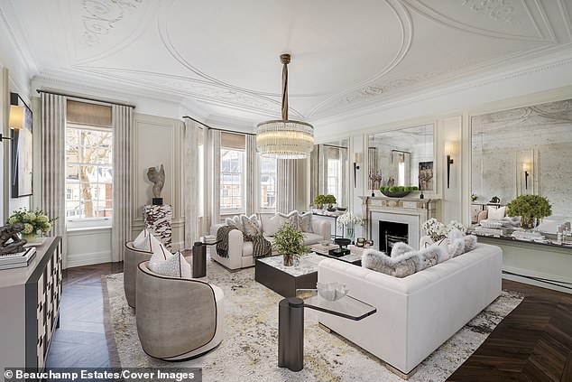 Photos obtained by the Daily Mail reveal the incredible opulence inside the former Italian embassy