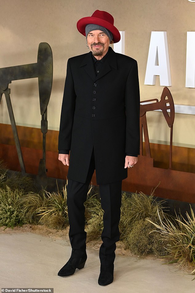 American actor and filmmaker Billy Bob Thornton, 70, who also stars in Landman, was also at the premiere