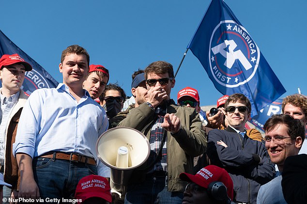 Fuentes's followers are mostly disaffected young white men who call themselves Groypers