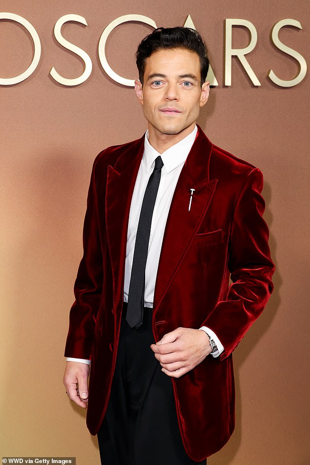 Rami Malek, 44, took a fashion risk with a red velvet blazer