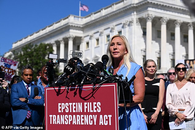 Greene has doubled down on her push to release the Department of Justice's files relating to financier and convicted pedophile Jeffrey Epstein