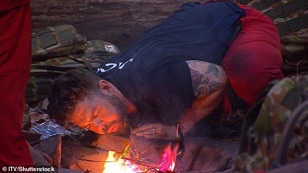 Jack was quick to reference his culinary skills, as he guided the celebrities on how to know the steak was done