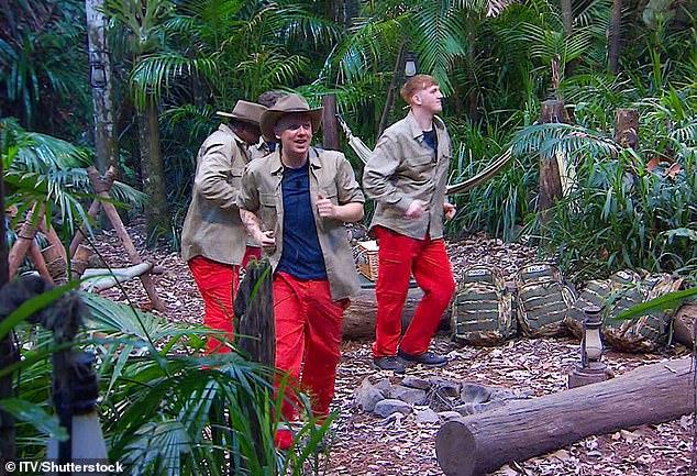 First to enter the 2025 jungle camp were Aitch, Eddie, Jack and Ginge as they excitedly claimed their comfy camp beds and kicked off their jungle experience in luxury