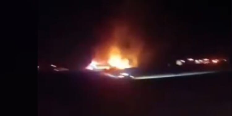 At least 45 dead after bus smashes into diesel tanker & erupts into flames with passengers trapped inside