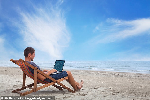 Millennials now spend more time abroad by packing their laptops and logging on a thousand miles away - something that perplexes boomers who are used to separating vacations from work