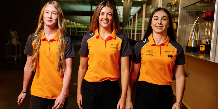 Daughter of F1 icon follows in her dad's footsteps as she joins McLaren after he called her a 'real bada**'