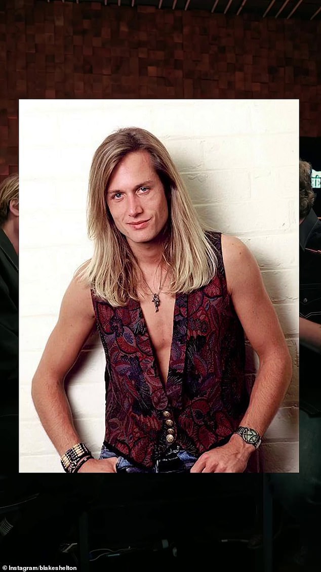 In the clip, Urban shares a light-hearted look back at some of his most memorable hairstyles over the years, as he discusses his one true passion - making music. Pictured: Keith in 1994