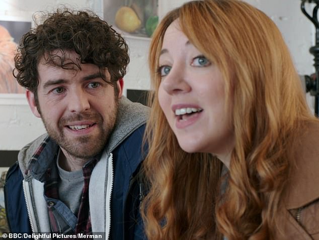 Motherland's Kevin is a wellmeaning stay-at-home father who joins the gaggle of school mums. Pictured with Liz (Diane Morgan)