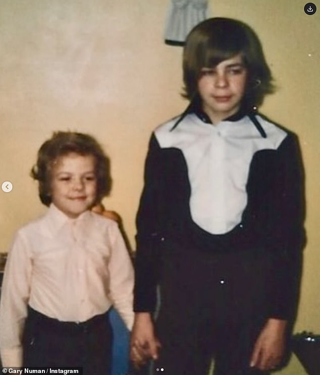 In his post he also shared this sweet image of them as children