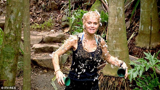 She has also competed on I'm A Celebrity...Get Me Out of Here in 2003 (pictured), before going on to star on Dancing On Ice in 2010, and appearing on Channel 4's Hollyoaks three years later