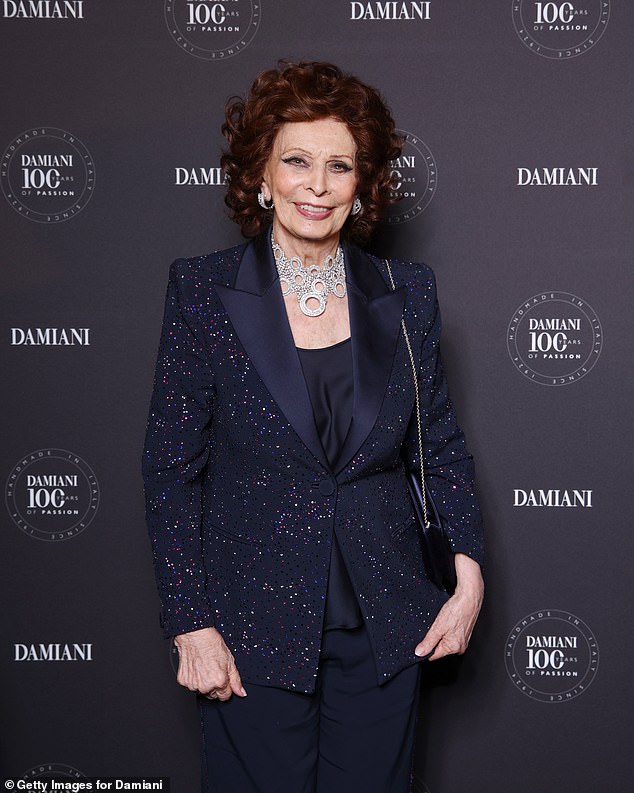 Sophia, who was born in Rome, Italy, in 1934, quickly became known as one of the most iconic sexy symbols of the 50s (pictured in 2024)