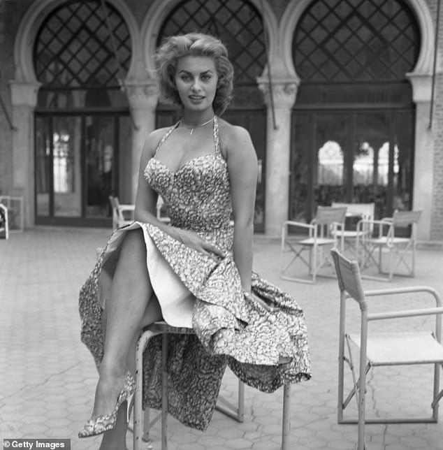 In 1960, she became the first ever performer to win an Oscar for a non-English language performance, for the film Two Women (pictured in 1955)