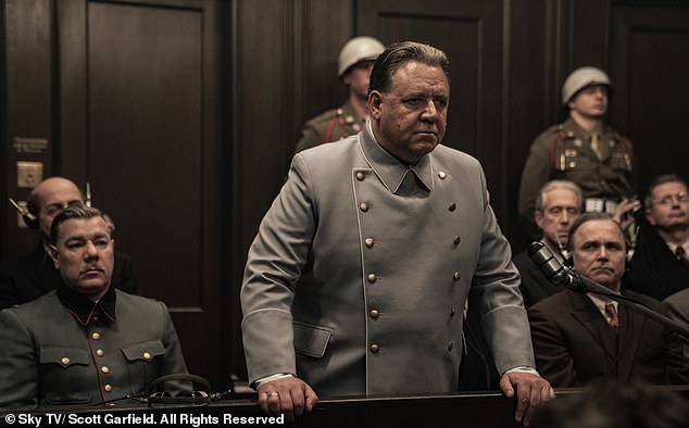 Russell Crowe playing Hermann Goering in the recently released film Nuremberg