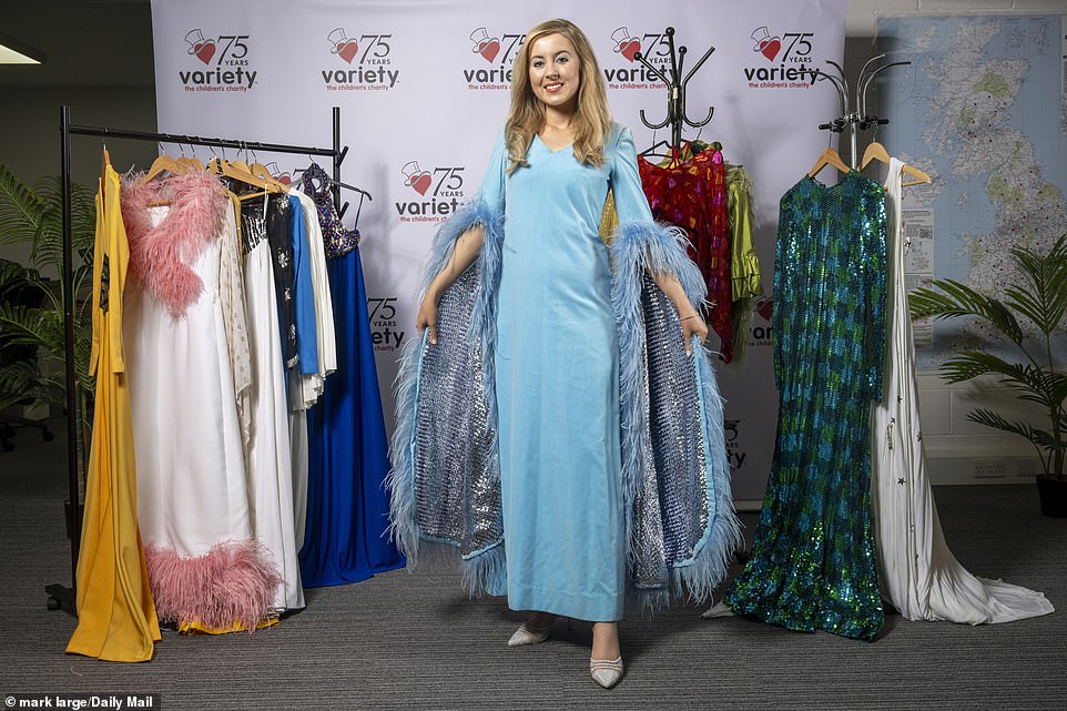 More than 240 of Cilla's pieces are going under the hammer this month, including her iconic blue velvet dress