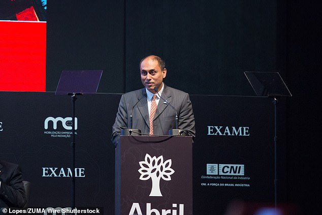 Professor Dutta is pictured here in Sao Paulo, Brazil, in 2018 where took part in a seminar in 'Innovation, the industry of the future'