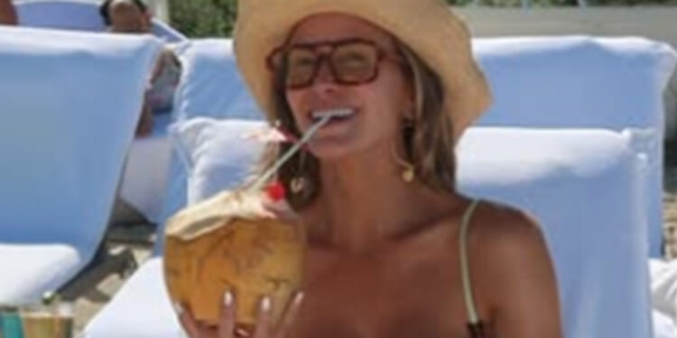 Brooks Koepka's wife Jena Sims stuns in pistachio bikini as she enjoys vacation with US golf icon husband