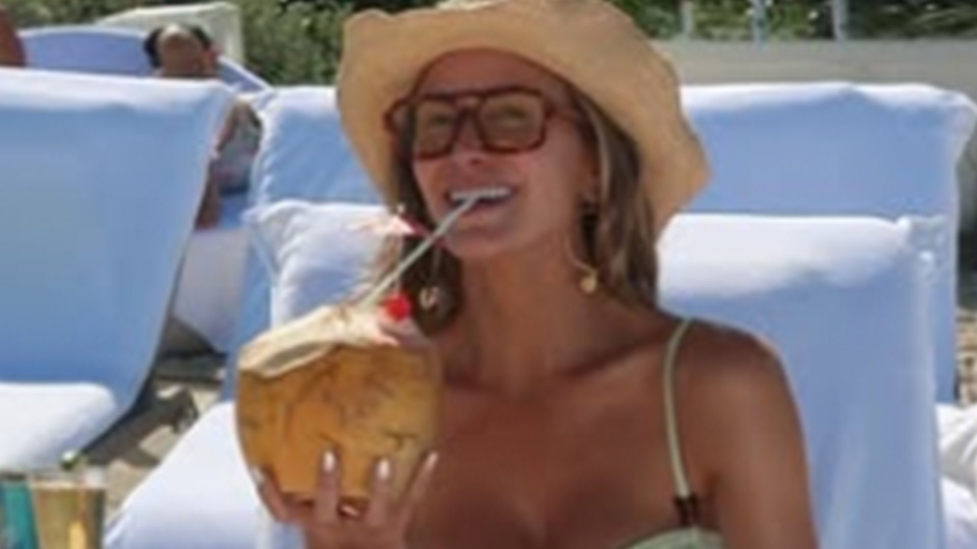 Brooks Koepka's wife Jena Sims stuns in pistachio bikini as she enjoys vacation with US golf icon husband