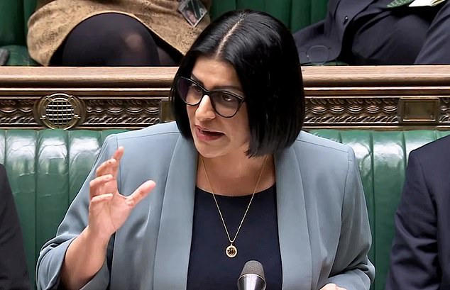 Ms Mahmood did win support on the Tory benches, with veteran MP Sir Edward Leigh praising her ‘strong Conservative principles’