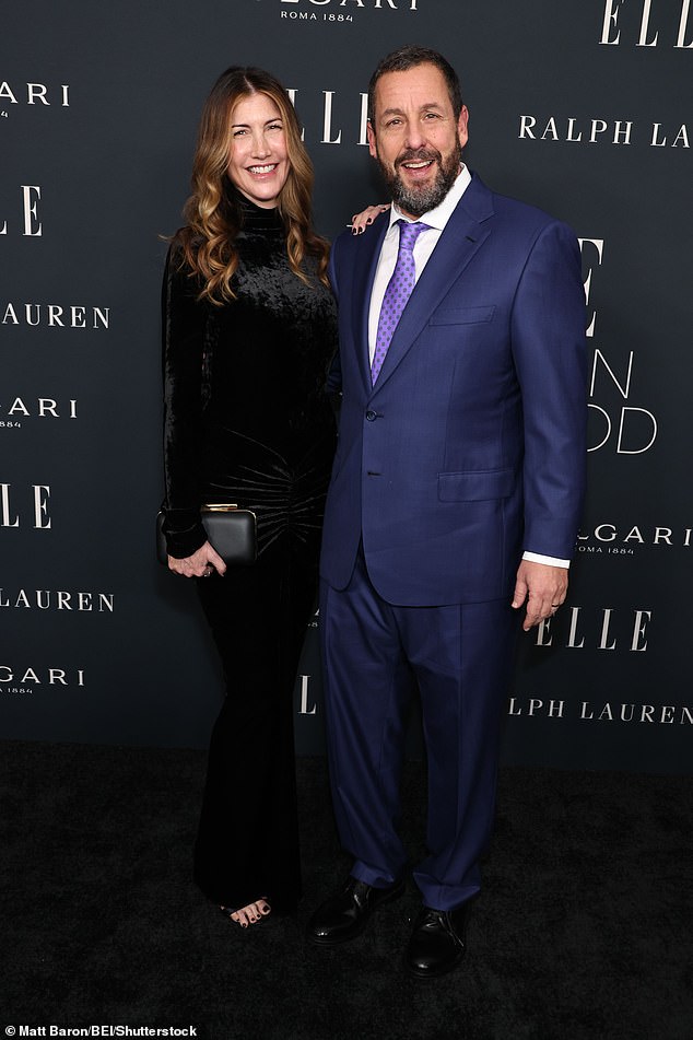 Adam Sandler, 59, made the rare move of wearing a suit for the second night in a row, following his recent spruced up appearance at the 16th Governors Awards