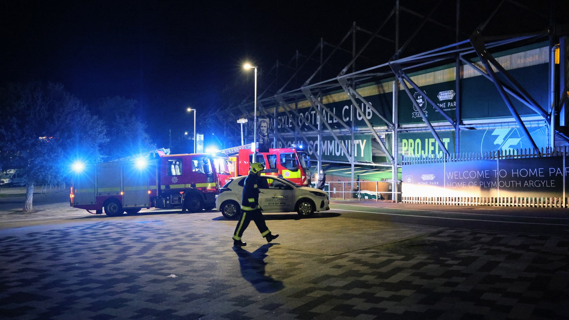 Fire breaks out at EFL stadium just days after same thing happened at local rivals' ground