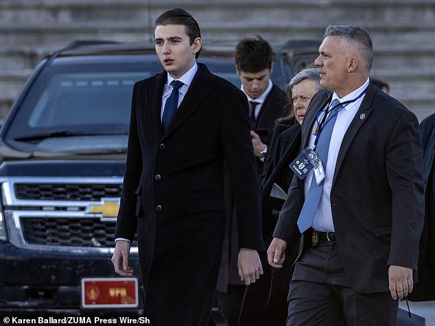 The New York University student was praised as 'a true gentleman' for shaking hands with Biden and Harris at the time