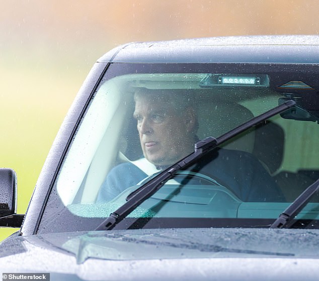 The former Duke of York has gone to ground over the Epstein scandal and Virginia Giuffre's book. He and was last seen outside on October 3 (pictured)