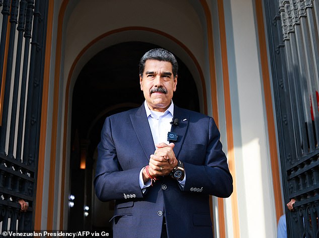 Maduro (pictured) insists the threat is not about drugs but about power, accusing Washington of using the war on cartels as a reason to topple his government