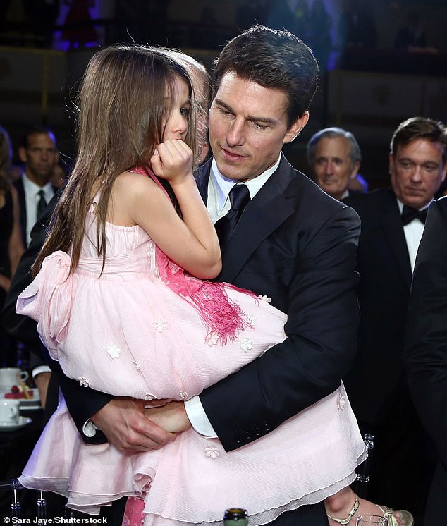 It was Scientology that proved to be the downfall of their relationship, with Katie filing for divorce in 2012 to protect their daughter from joining Scientology (Tom and Suri pictured 2012)