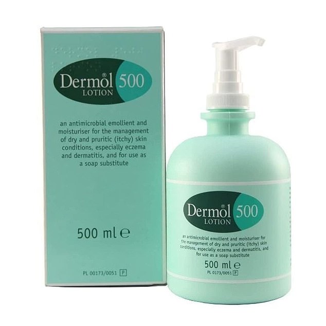 Dermol 500 lotion is a leave-on moisturiser and unfragranced soap substitute