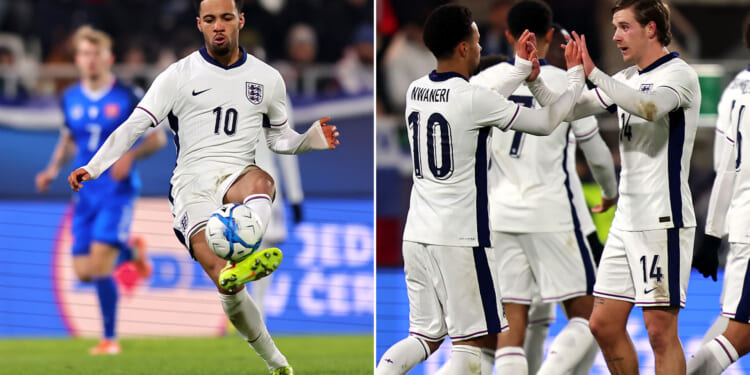 Watch Arsenal ace Nwaneri score classy lob as England U21s storm to 4-0 win to maintain 100% Euros qualifying record