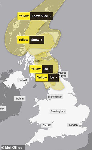 Met Office weather warnings today