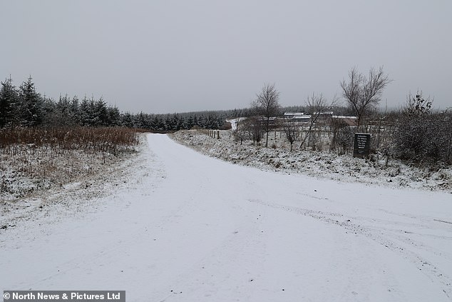 Snow falls over Kidlandlee in Northumberland this morning with more on the way this week
