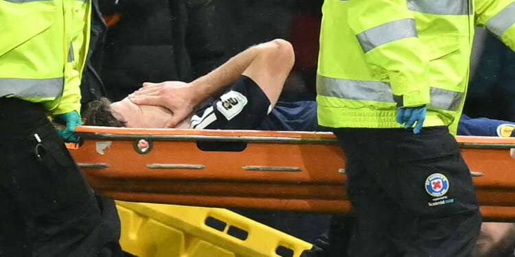 Bournemouth star Ben Gannon-Doak in tears as he’s stretchered off after electrifying start in Scotland World Cup decider