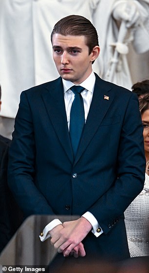 The soccer star met Barron Trump