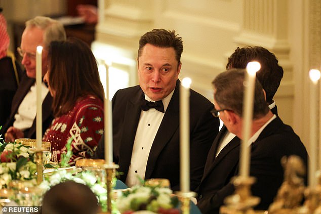 Elon Musk returned to the White House Tuesday night, after his dramatic falling out with President Donald Trump in June