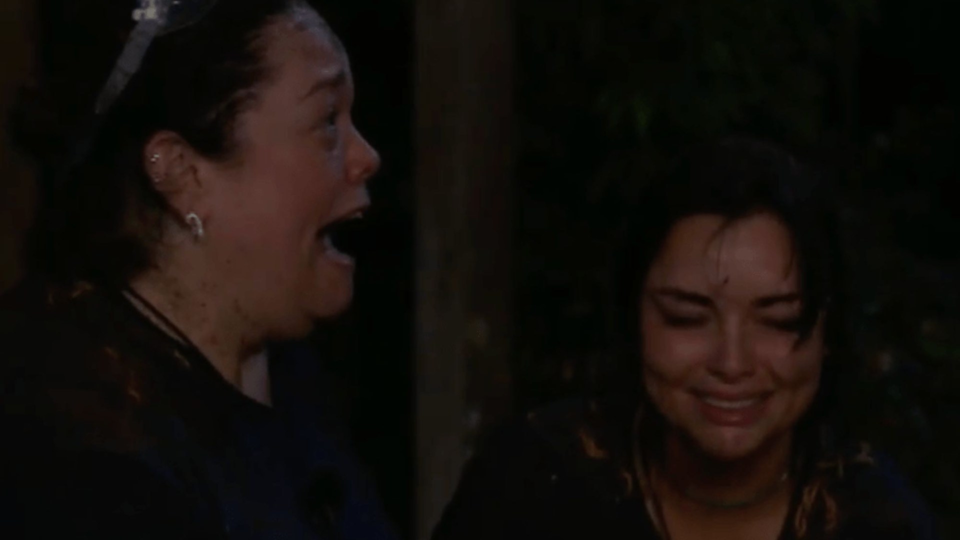 Watch the awkward moment Lisa Riley reveals she WET herself in terrifying I'm A Celeb challenge