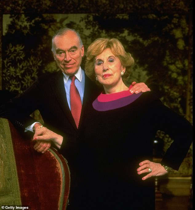 Lauder was the eldest son of Estée Lauder (pictured together), after whom the cosmetics brand she founded is named, and her husband Joseph