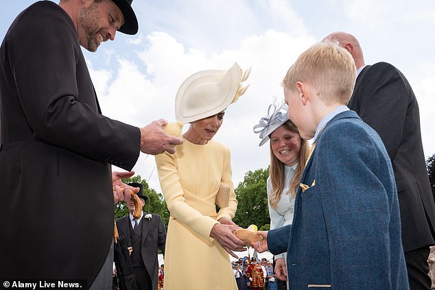 The Prince and Princess of Wales received Jellycat soft toys at a garden party in May