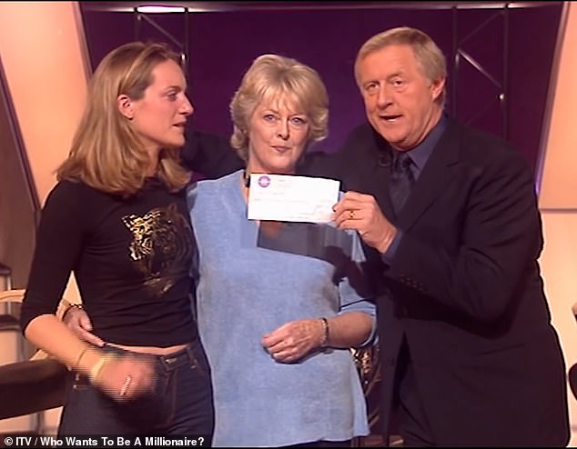 Judith Keppel, centre, won the jackpot Who Wants To Be A Millionaire? in 2000
