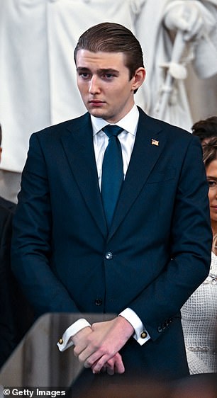 The soccer star met Barron Trump