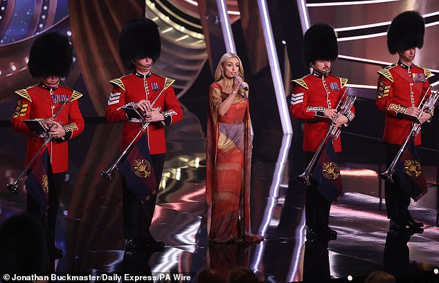 Katherine took to the stage to perform