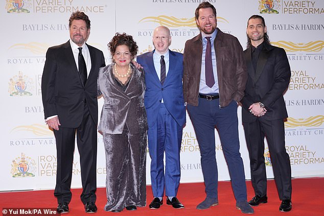 Michael Ball, Katy Secombe, Matt Lucas, Killian Donnelly and Bradley Jaden were also in attendance