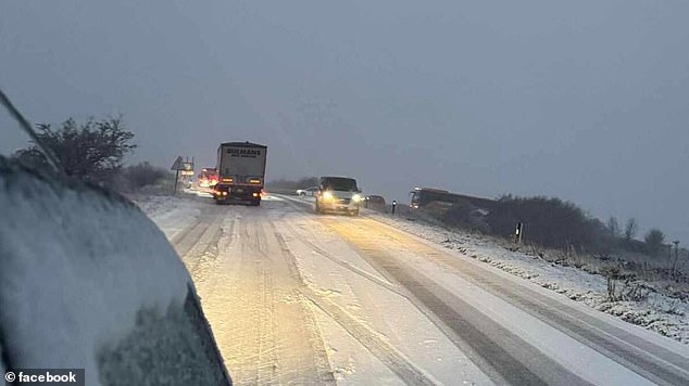 The treacherous conditions for drivers has prompted police to warn motorists
