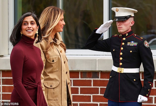 It's unclear what Melania and Usha's relationship is like behind the scenes, but they have made some appearances together for various occasions, like Mother's Day