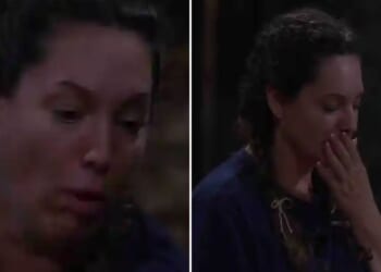 Watch stomach-churning moment I'm A Celeb's Kelly Brook vomits in camp after gutting eel in grisly scenes
